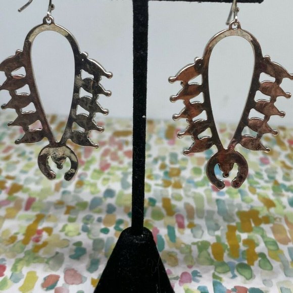 Squash Blossom Rainbow Earrings Southwest western - Picture 7 of 9